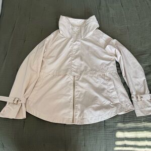 Zara Off White Lightweight rain jacket